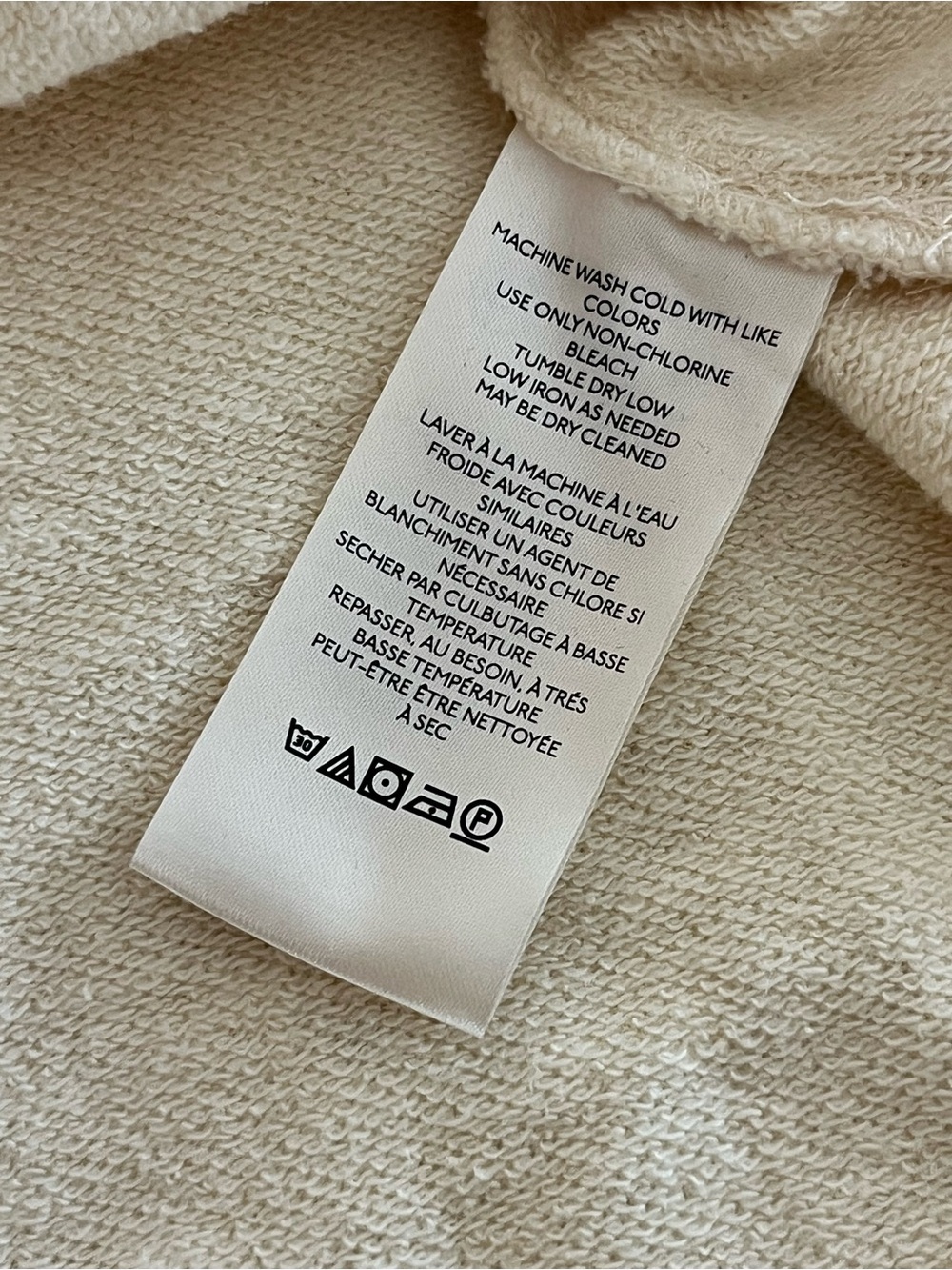 Pilcro Anthropologie Cream Twist-Front‎ Pullover sweatshirt - Picture 11 of 13